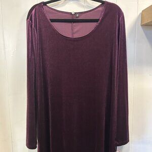 MIK Long Sleeve Dress Plum